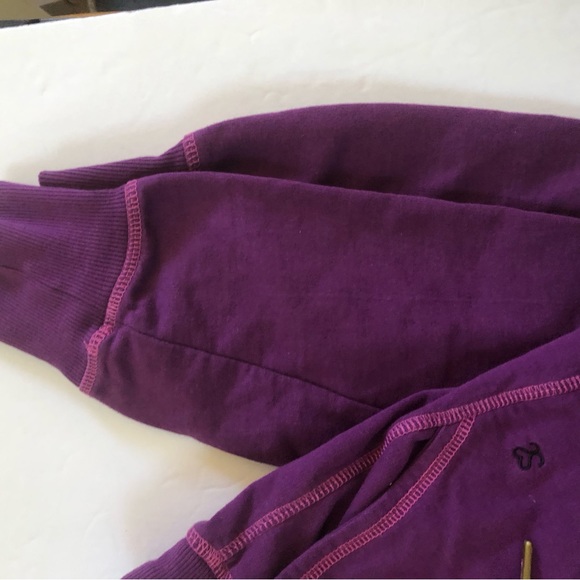 Seed to Style Organic Cotton French Terry Jogger Dark Purple XXS - Picture 4 of 7
